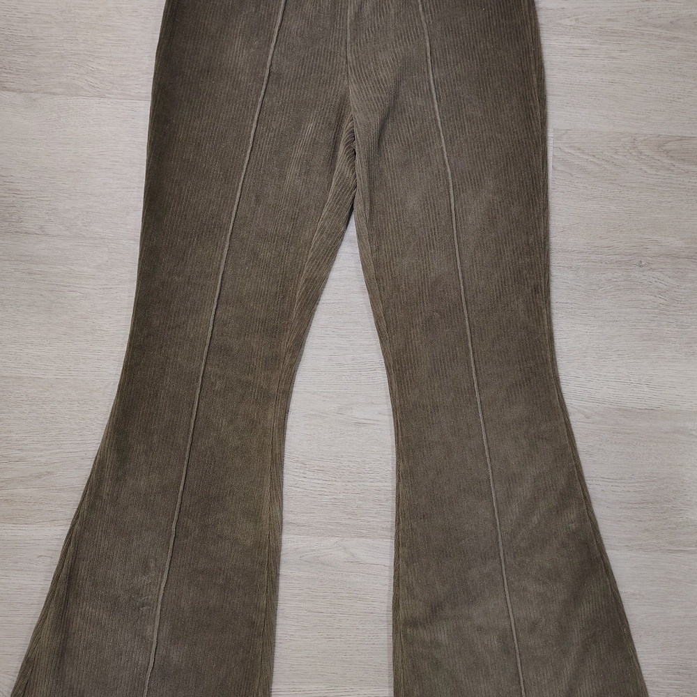 Aerie Corduroy Flare Pants - Brown